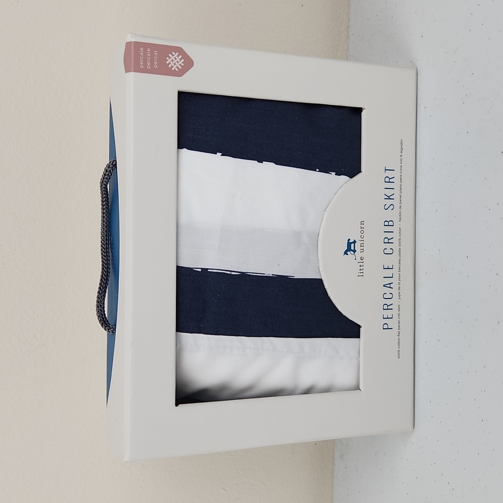 Little Unicorn Percale Crib Skirt